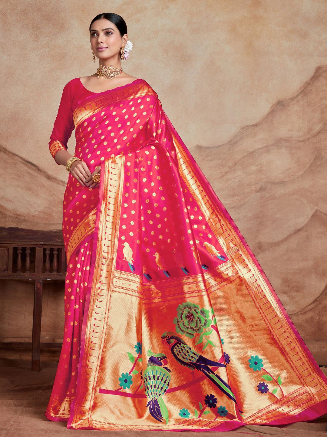 Traditionals wear paithani saree